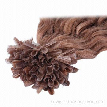 Deep Wave Style Prebonded U Tip Hair Extension, 12 to 38-inch Length